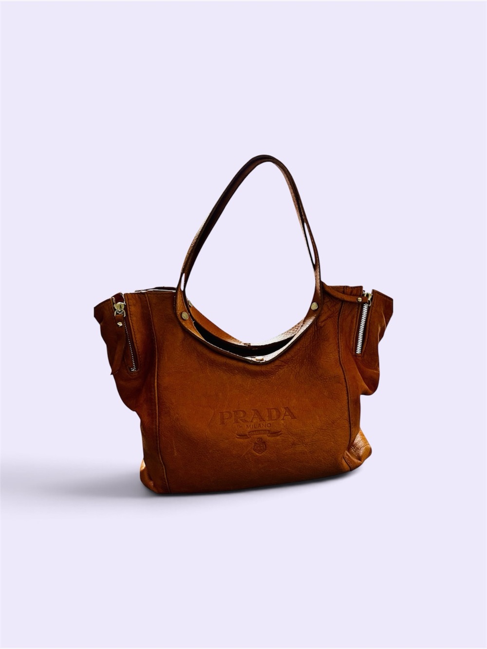 Tan Leather Tote Bag - Elegant Everyday Carry